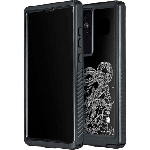 Dragon Ball Z Negative Shenron Galaxy S24 Ultra Waterproof Case