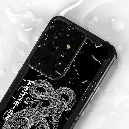 Dragon Ball Z Negative Shenron Galaxy S24 Ultra Waterproof Case