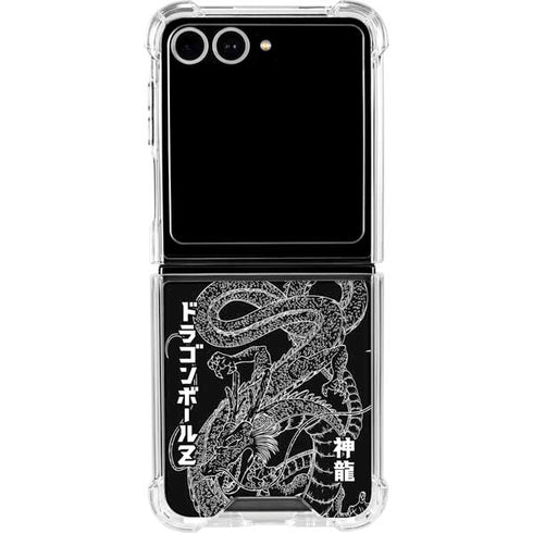 Dragon Ball Z Negative Shenron Galaxy Z Flip7 Clear Case