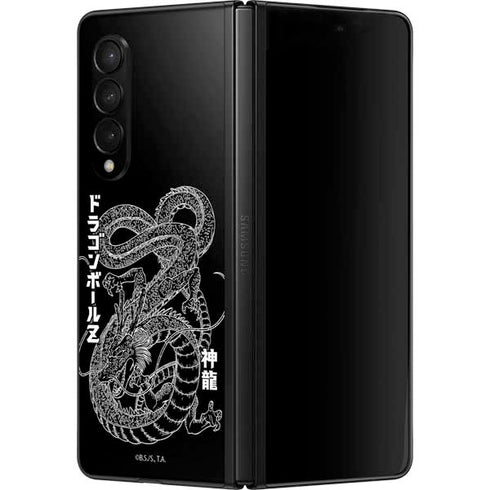 Dragon Ball Z Negative Shenron Galaxy Z Fold3 5G Skin
