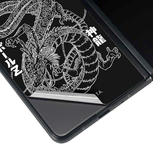 Dragon Ball Z Negative Shenron Galaxy Z Fold3 5G Skin