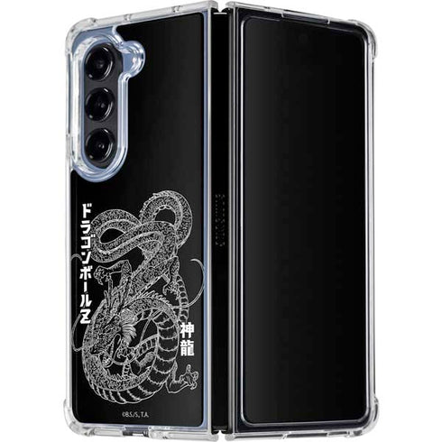 Dragon Ball Z Negative Shenron Galaxy Z Fold5 5G Clear Case