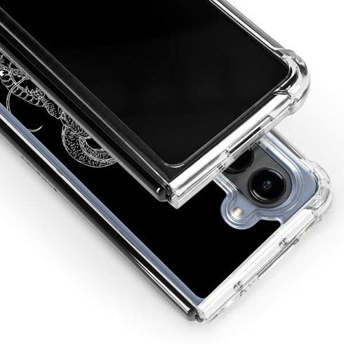 Dragon Ball Z Negative Shenron Galaxy Z Fold5 5G Clear Case