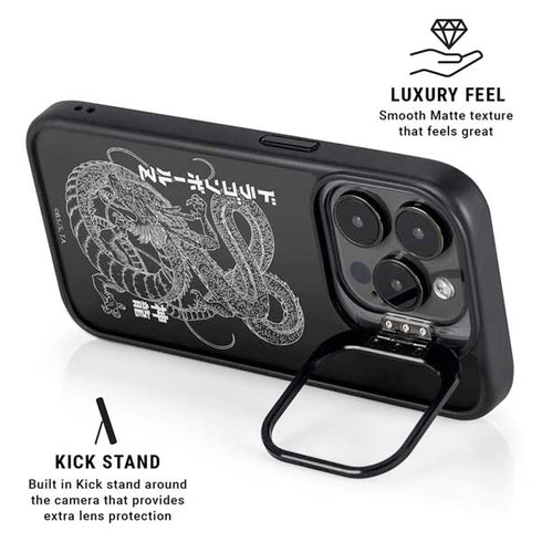 Dragon Ball Z Negative Shenron iPhone 13 Pro Max Kickstand Case