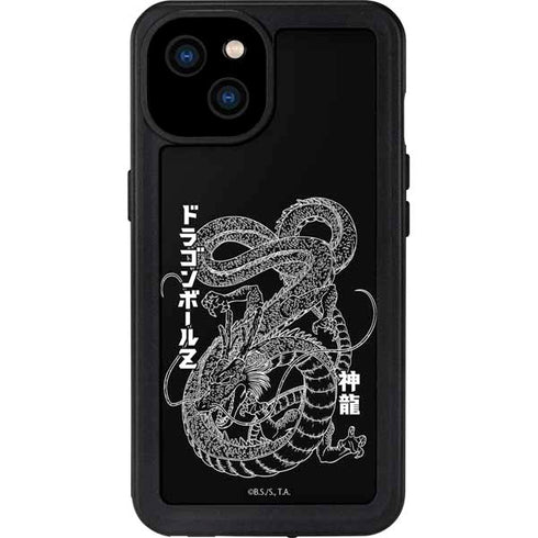 Dragon Ball Z Negative Shenron iPhone 15 Plus Waterproof Case