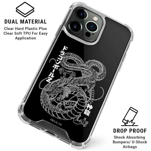 Dragon Ball Z Negative Shenron iPhone 15 Pro Clear Case
