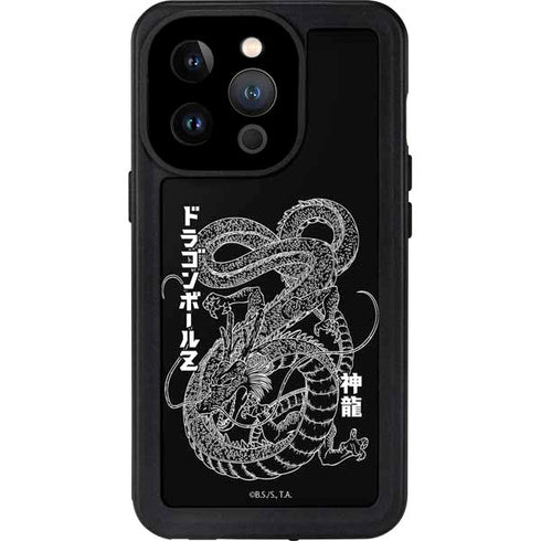 Dragon Ball Z Negative Shenron iPhone 15 Pro Waterproof Case