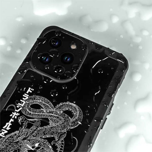 Dragon Ball Z Negative Shenron iPhone 15 Pro Waterproof Case