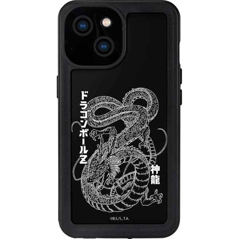Dragon Ball Z Negative Shenron iPhone 15 Waterproof Case