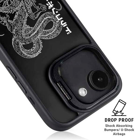 Dragon Ball Z Negative Shenron iPhone 16e Kickstand Case