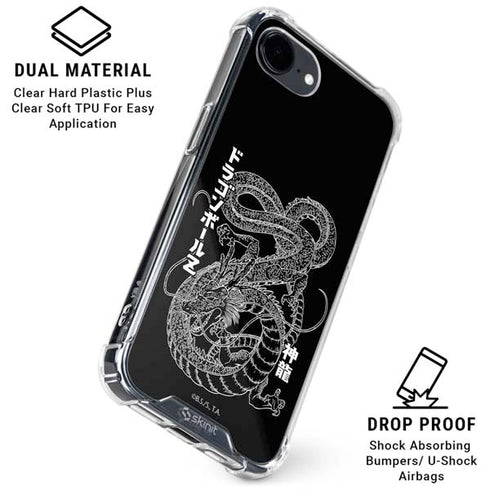 Dragon Ball Z Negative Shenron iPhone 16e Clear Case