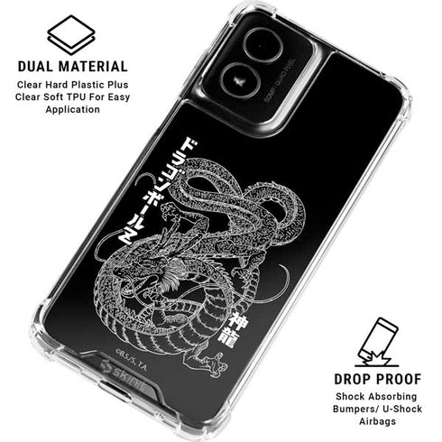 Dragon Ball Z Negative Shenron Moto G Power 5G (2024) Clear Case