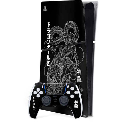 Dragon Ball Z Negative Shenron PS5 Slim Digital Edition Bundle Skin