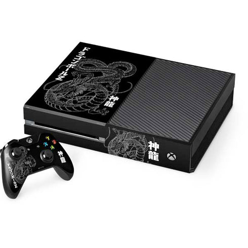 Dragon Ball Z Negative Shenron Xbox One Console and Controller Bundle Skin
