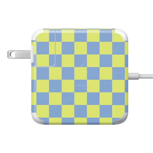 Neon Checkered 85W Power Adapter (15 and 17 inch MacBook Pro Charger) Skin