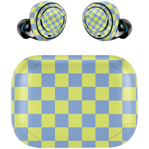 Neon Checkered Amazon Echo Buds Skin