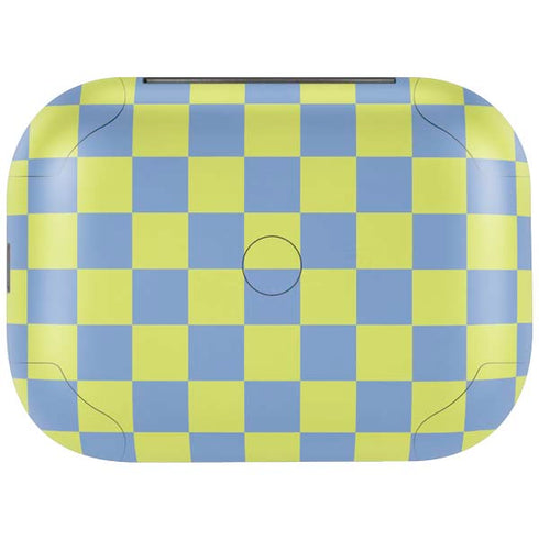 Neon Checkered Amazon Echo Buds Skin