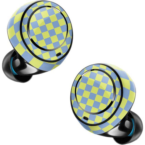 Neon Checkered Amazon Echo Buds Skin