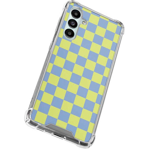 Neon Checkered Galaxy A16 5G Clear Case