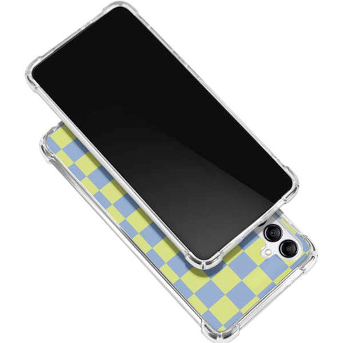 Neon Checkered Galaxy A16 5G Clear Case