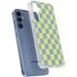 Neon Checkered Galaxy A35 5G Clear Case
