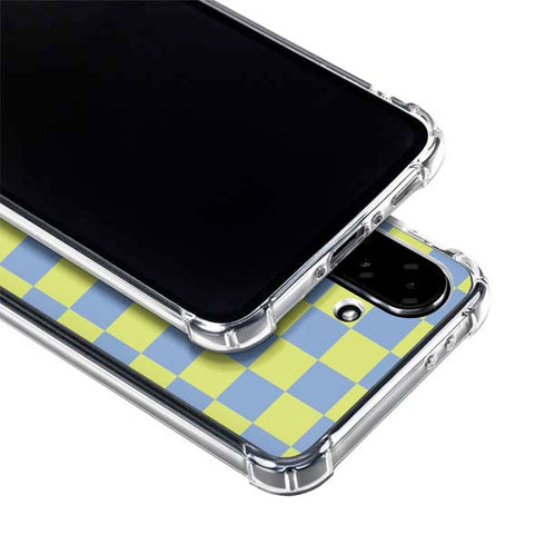 Neon Checkered Galaxy A36 5G Clear Case