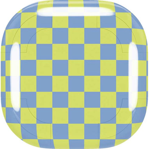Neon Checkered Galaxy Buds Live Skin