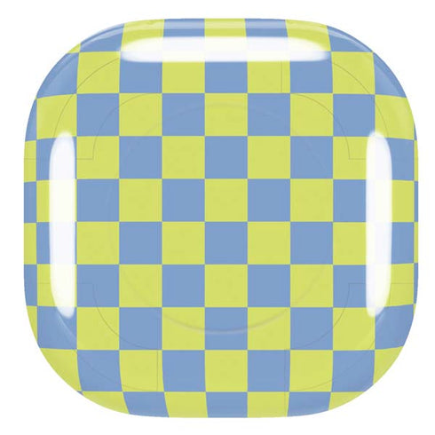 Neon Checkered Galaxy Buds Live Skin