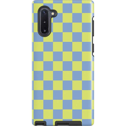 Neon Checkered Galaxy Cases