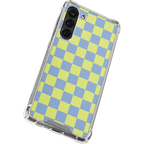 Neon Checkered Galaxy S24 FE Clear Case
