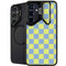 Neon Checkered Galaxy S24 FE Kickstand Case