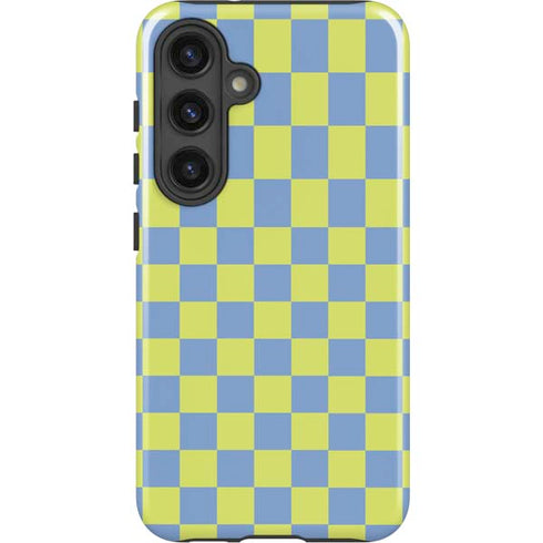Neon Checkered Galaxy S25 Plus Impact Case