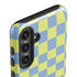 Neon Checkered Galaxy S25 Plus Impact Case