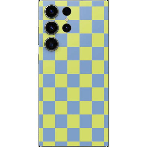 Neon Checkered Galaxy S25 Ultra Skin
