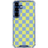 Neon Checkered Galaxy S25 Clear Case