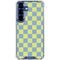 Neon Checkered Galaxy S25 Plus Clear Case