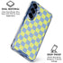 Neon Checkered Galaxy S25 Plus Clear Case