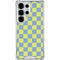 Neon Checkered Galaxy S25 Ultra Clear Case