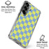 Neon Checkered Galaxy S26 Clear Case