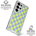 Neon Checkered Galaxy S26 Ultra Clear Case