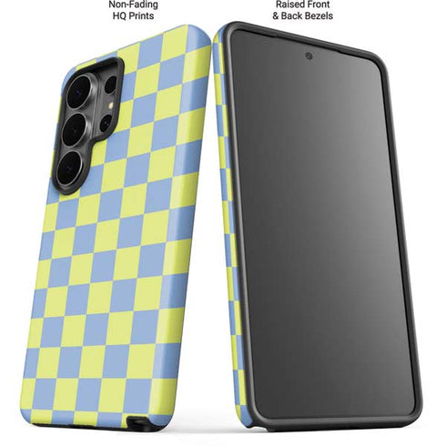 Neon Checkered Galaxy S26 Ultra Impact Case