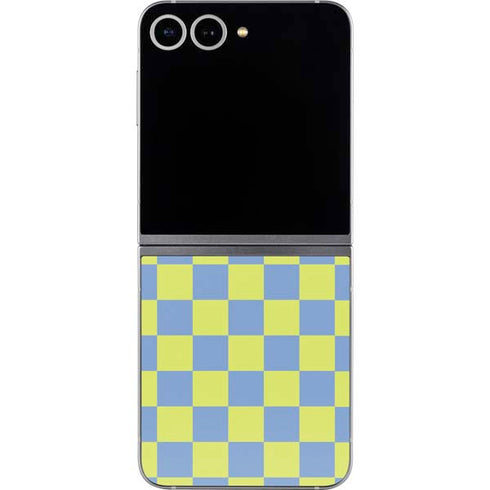 Neon Checkered Galaxy Z Flip6 Skin