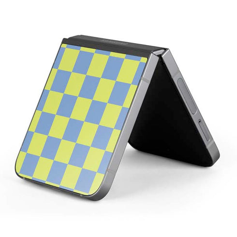 Neon Checkered Galaxy Z Flip6 Skin