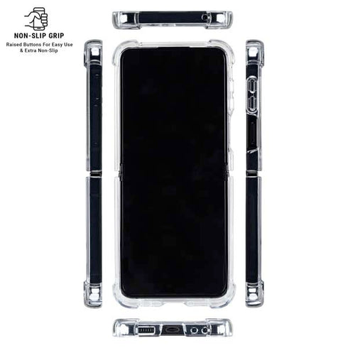 Neon Checkered Galaxy Z Flip6 Clear Case