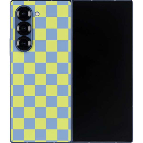 Neon Checkered Galaxy Z Fold6 Skin