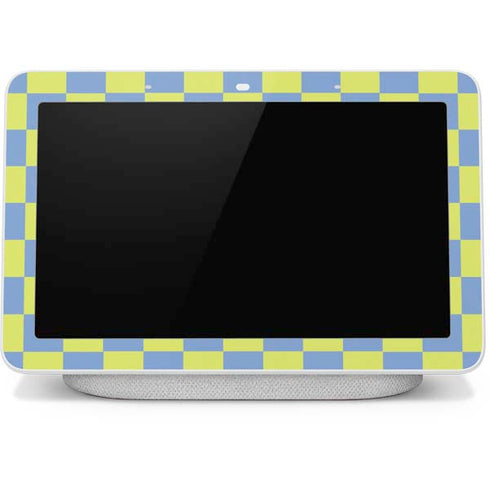 Neon Checkered Google Home Hub Skin
