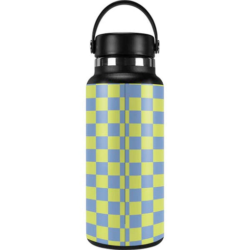 Neon Checkered Hydro Flask 32oz Wide Mouth Skin