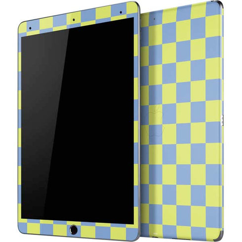 Neon Checkered iPad Skins