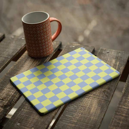 Neon Checkered iPad Skins