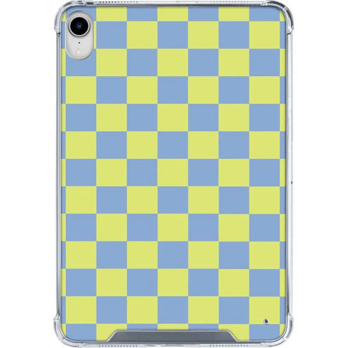 Neon Checkered iPad 11th Gen (2025) Clear Case